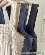 ハンドスモッキングコットンポプリン　サロペット